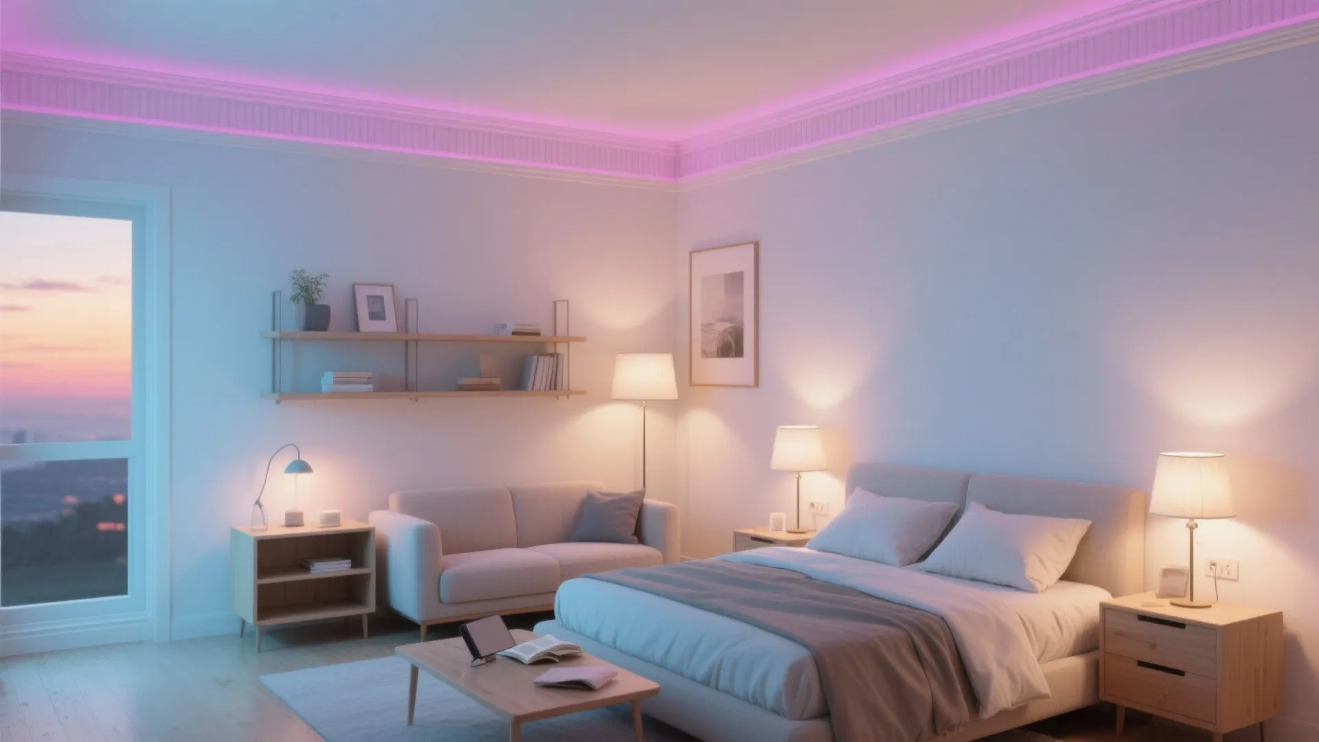 [Section: 灵感列表] Minimal RGB Layering for Calm Rooms