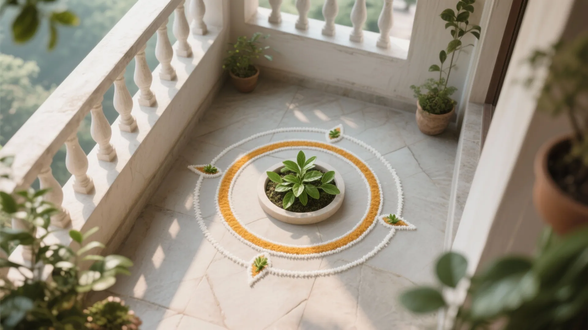 Minimal Geometric Ring for Small Spaces