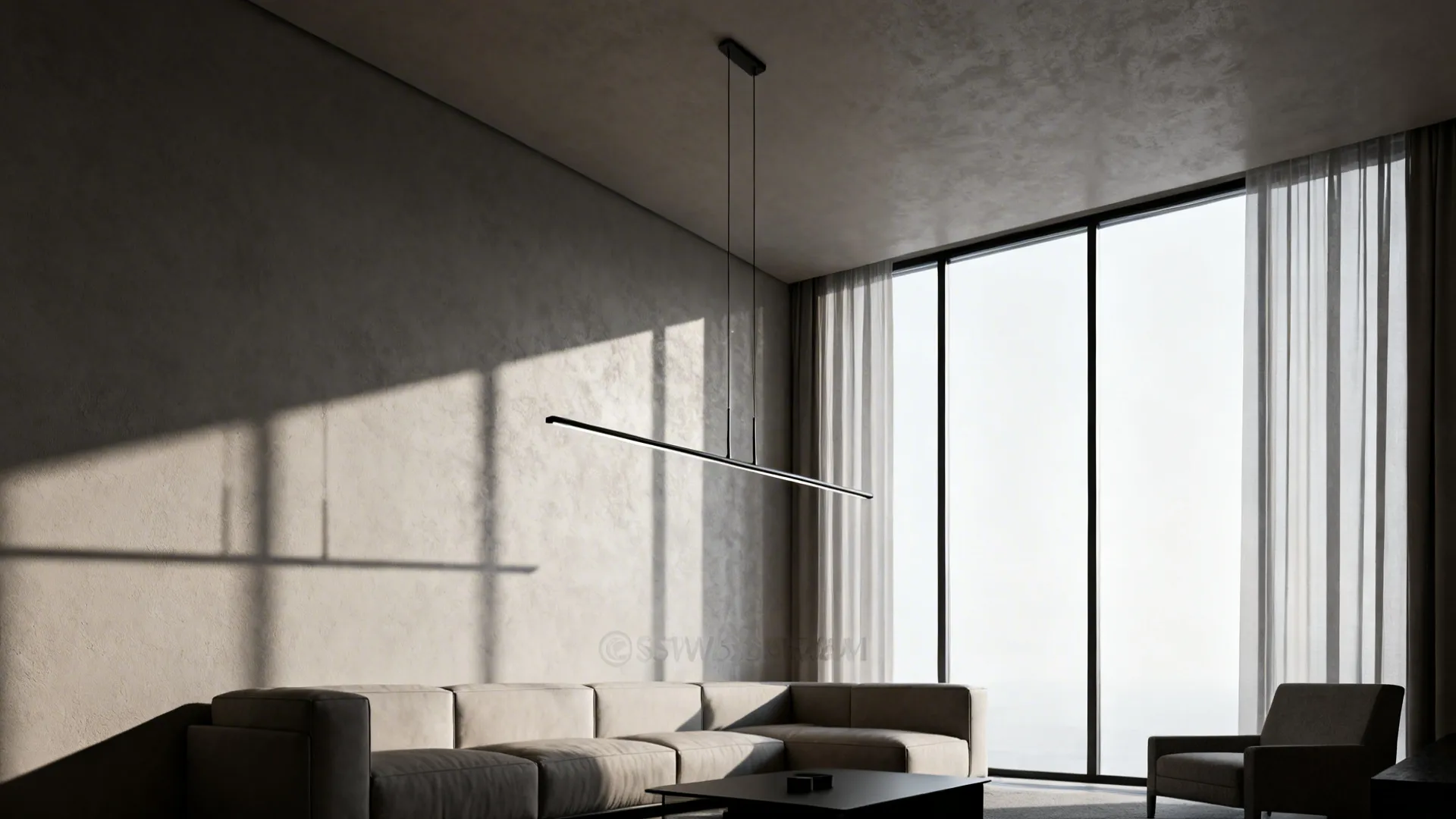 4. Minimal Linear Rod Chandeliers