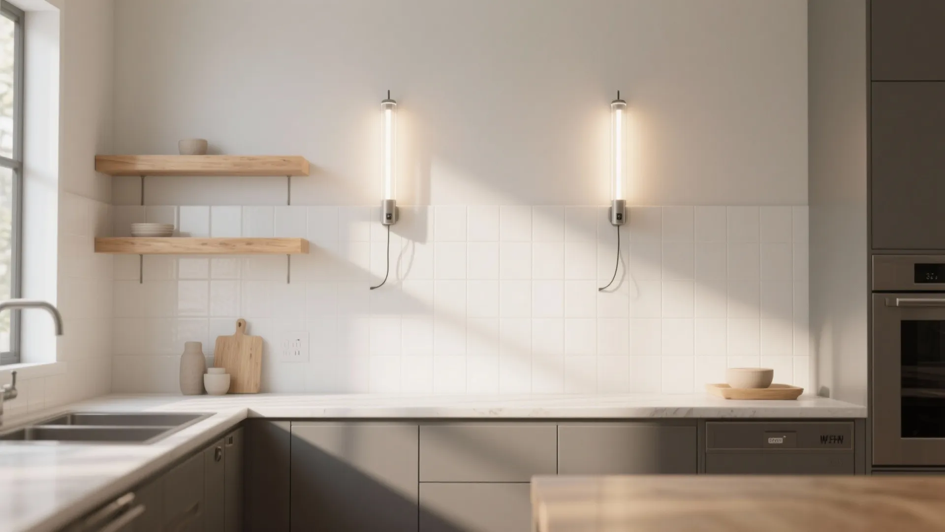 Minimalist wireless sconces for clutter-free walls