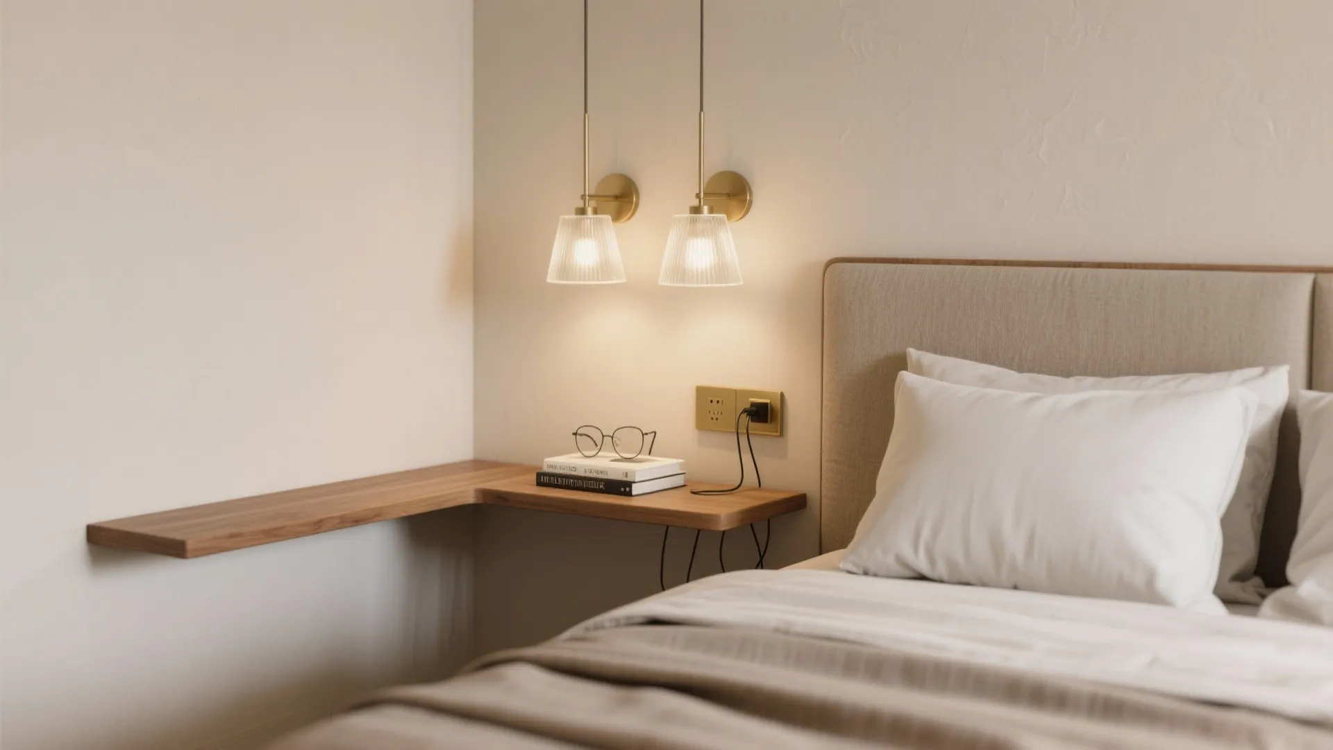 Minimal wall sconces with hidden storage