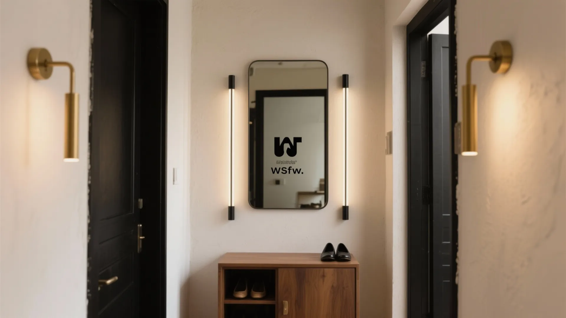 Minimal sconces that declutter tiny rooms