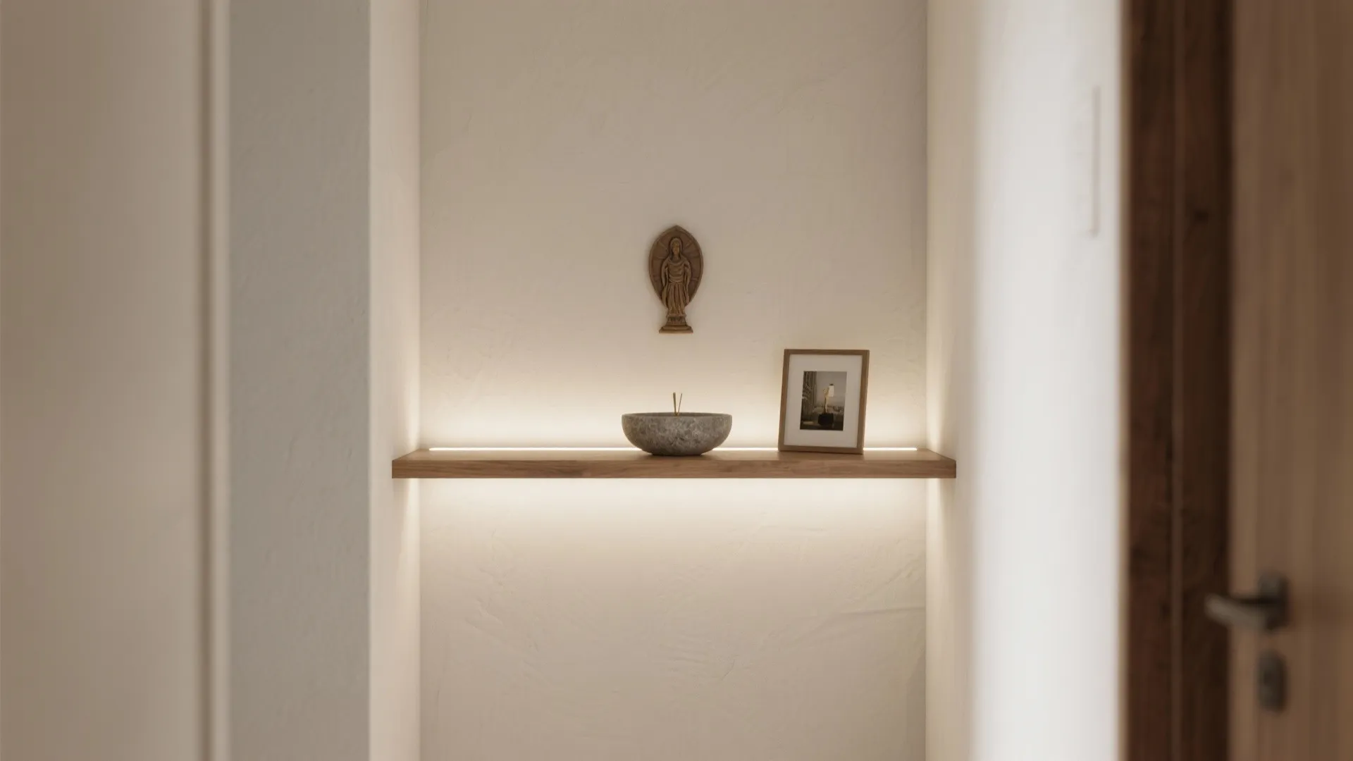 Minimal Floating Shelf Shrine