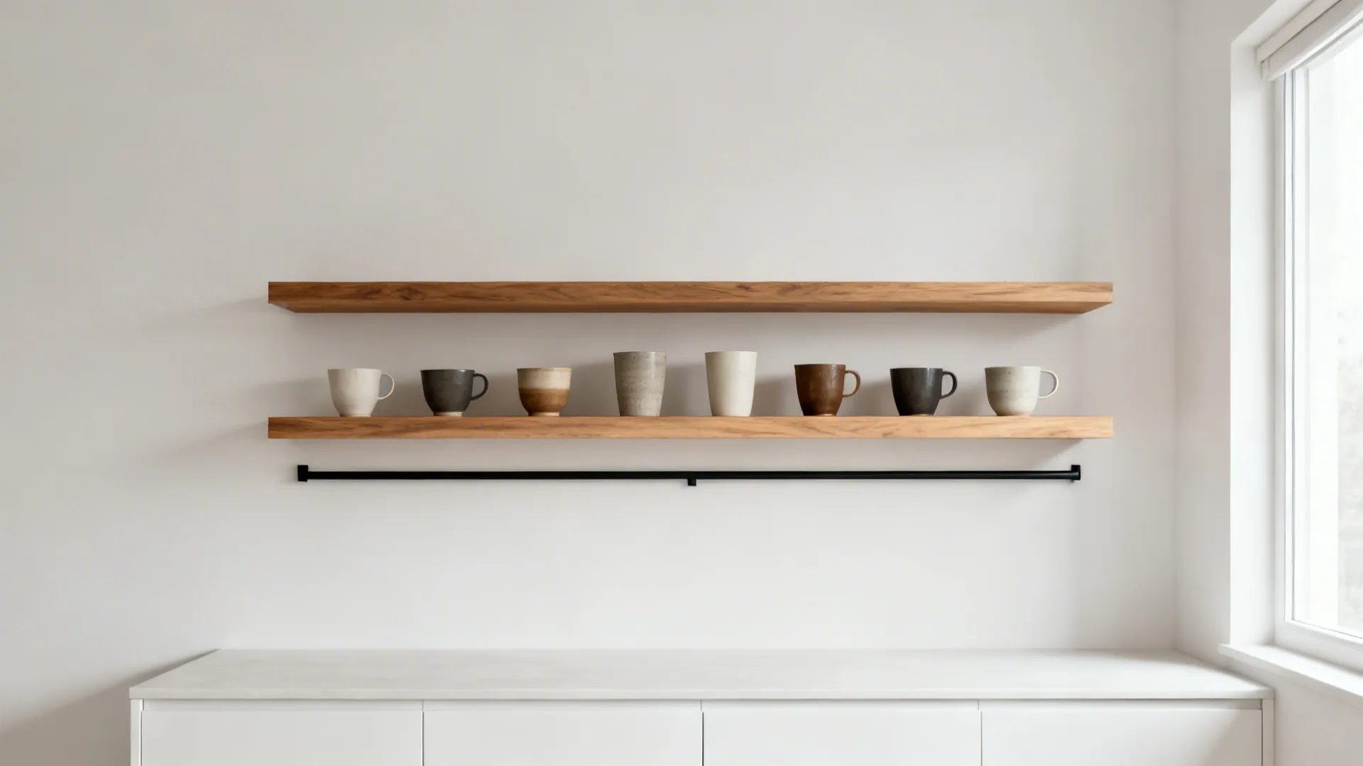 Minimalist Kitchen Storage for a Cup Set of 6
