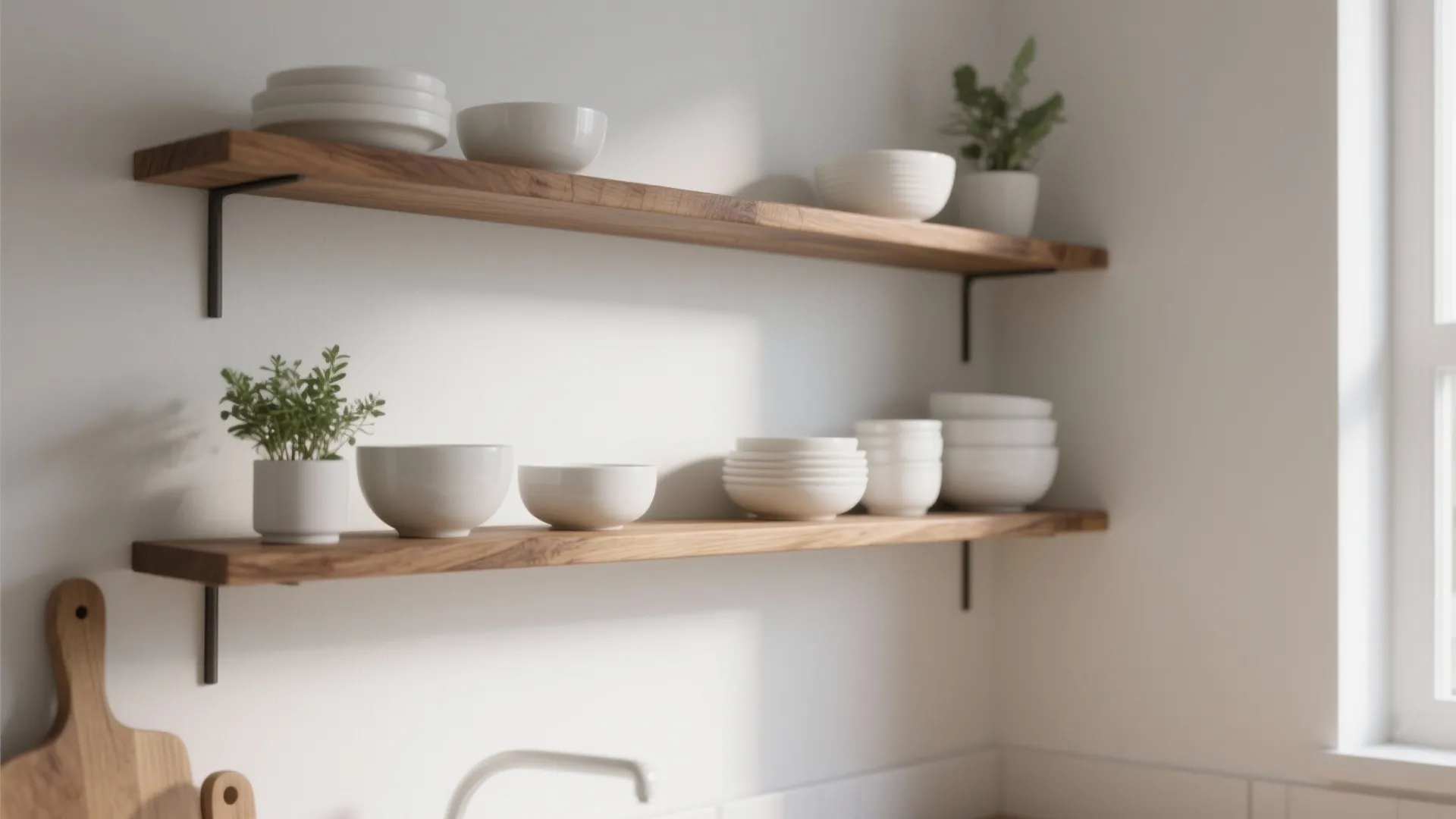 [Section: Inspiration 1] Minimalist Gallery Shelving for Visual Calm
