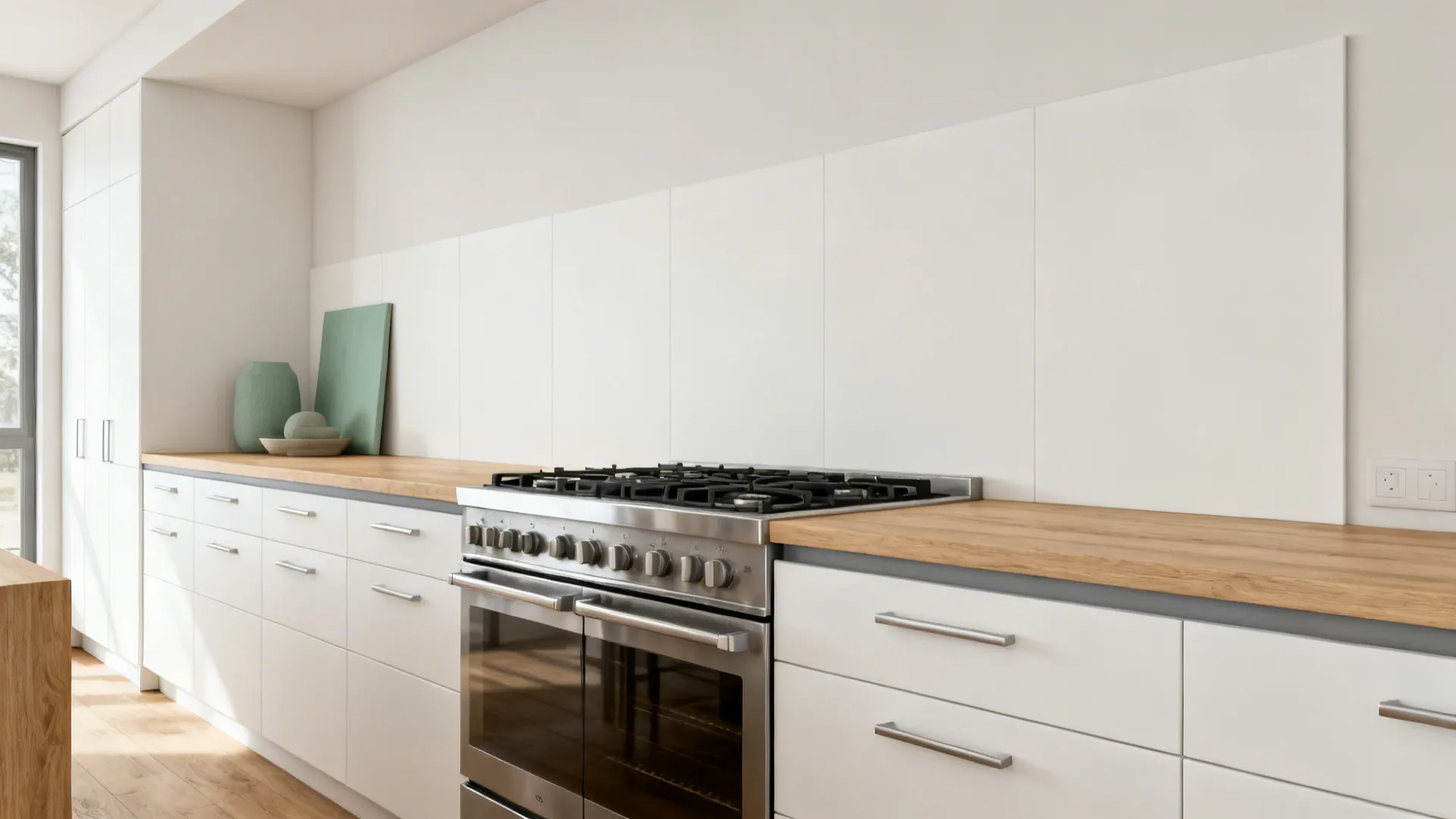 Minimalist Slab Panels for a Seamless Look