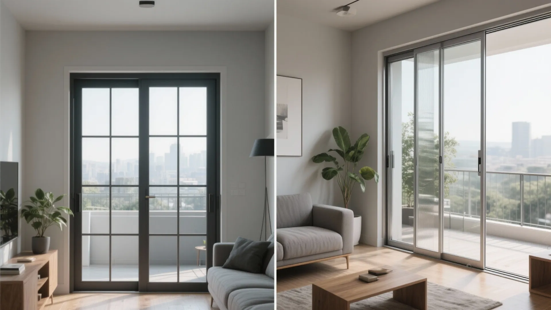 Minimal-frame sliders: more view, less bulk