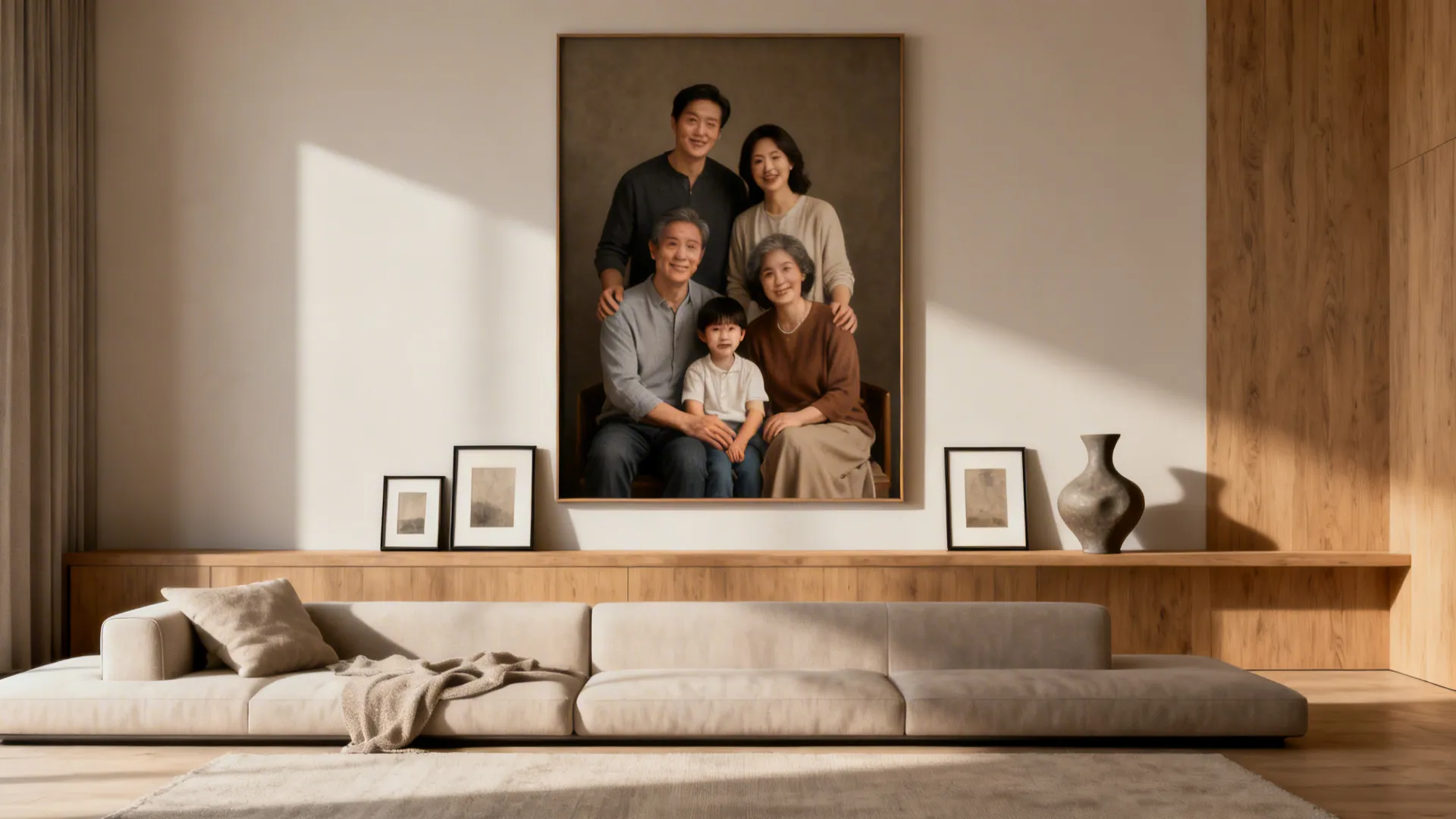 5. Minimal Statement with Large Piece + Small Accents