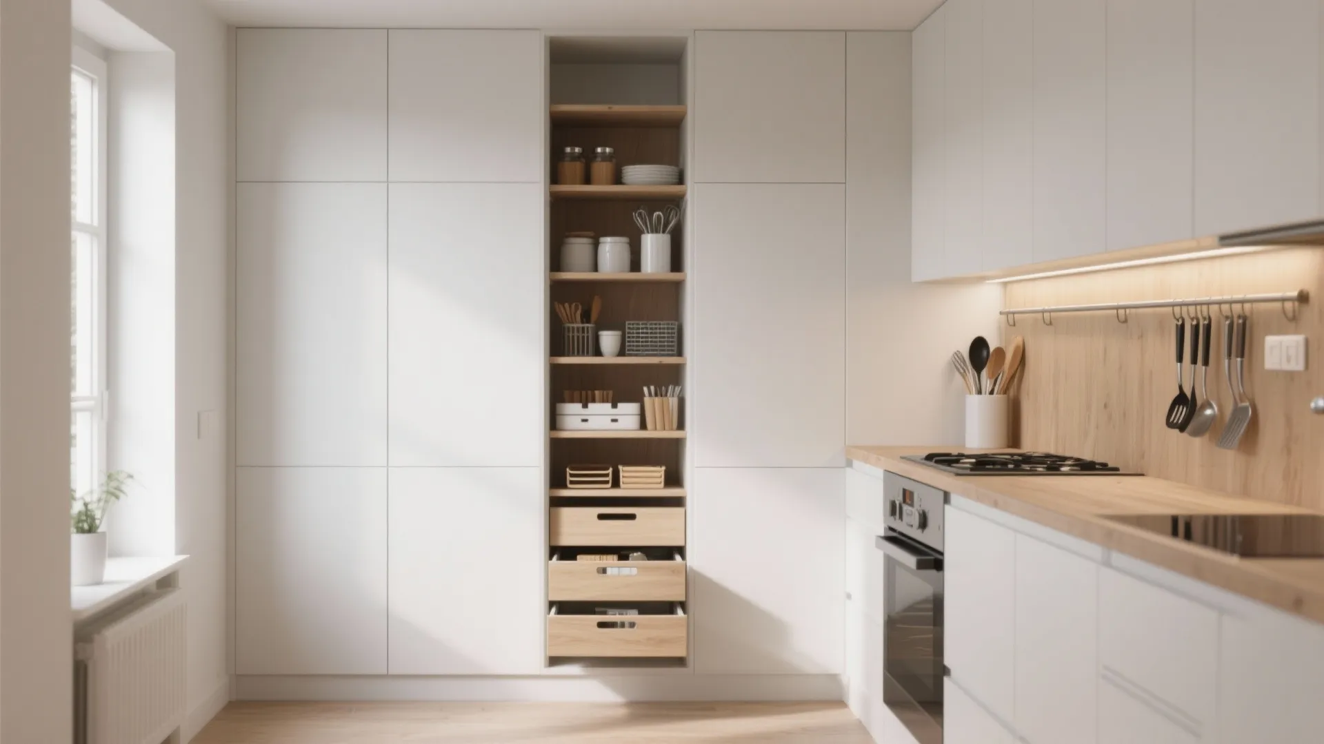 Minimalist Kitchen Storage Design