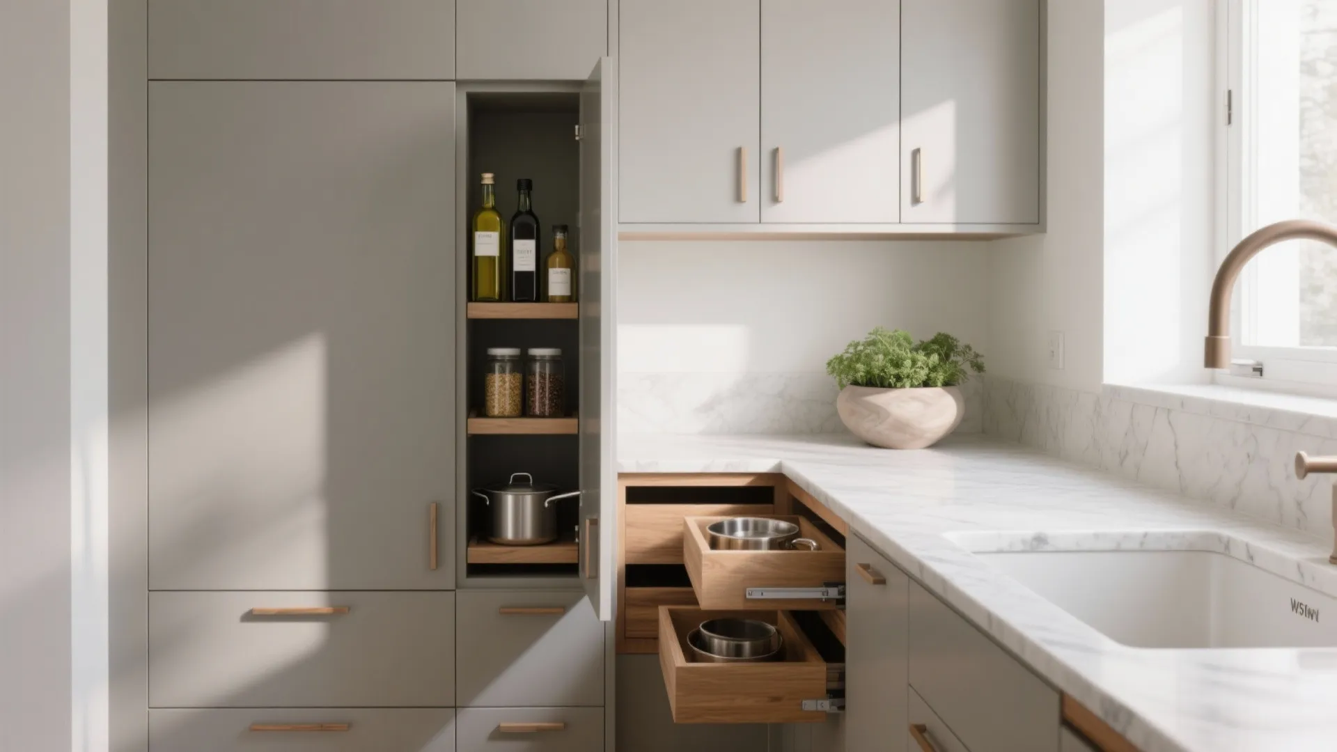 Minimalist Small-Kitchen Storage