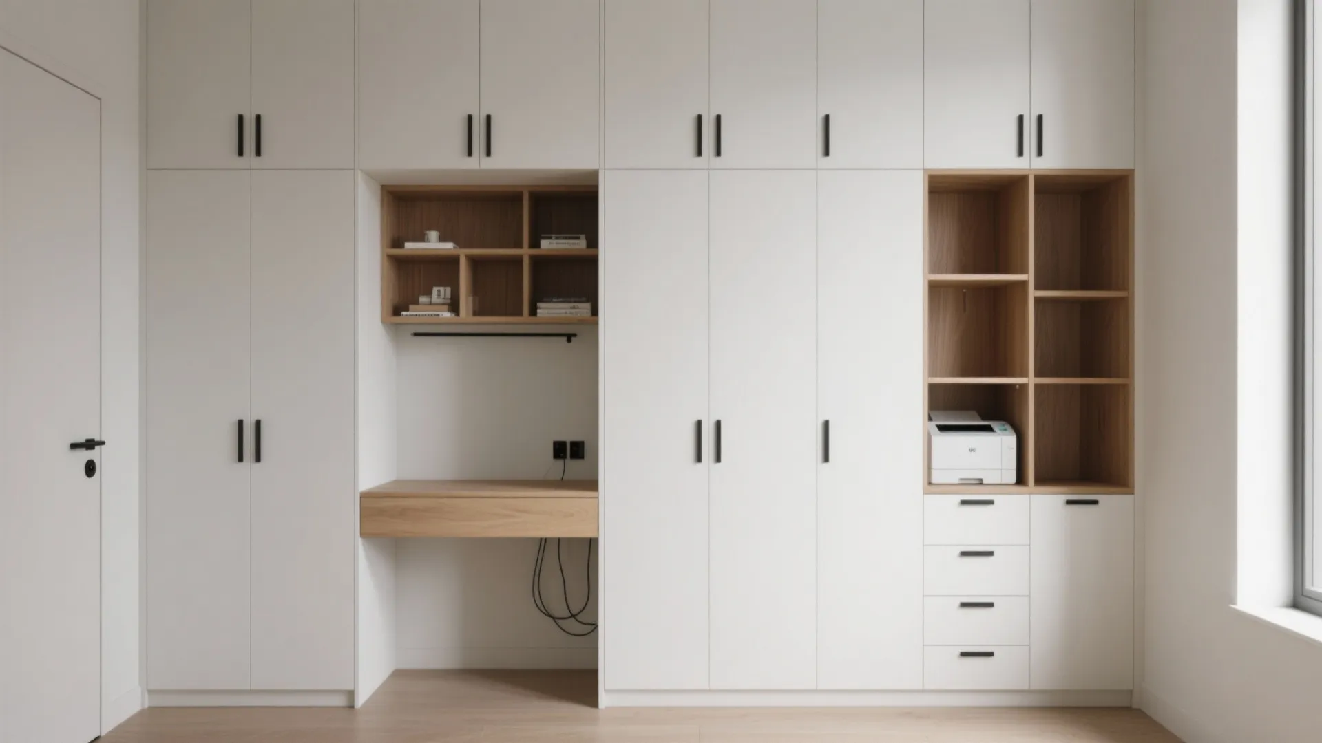 Minimalist storage for clutter-free focus