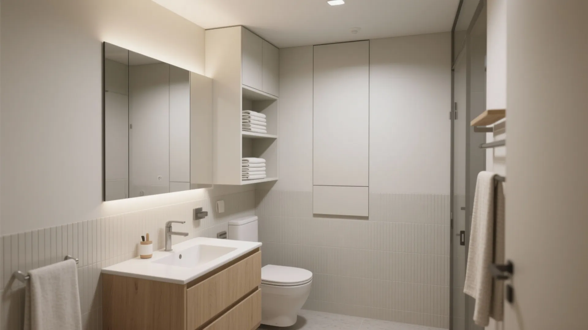 Minimalist storage that hides visual noise