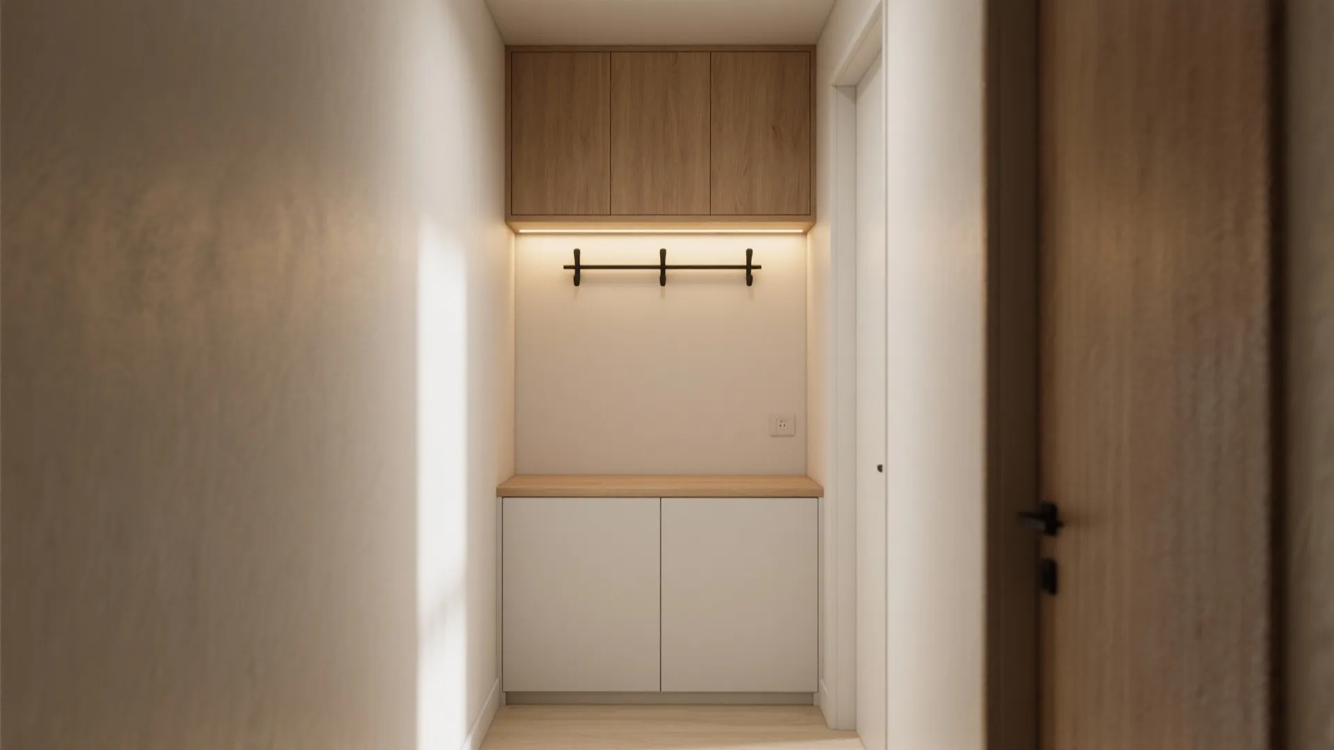 Minimalist Wall Storage That Belongs in Hallways