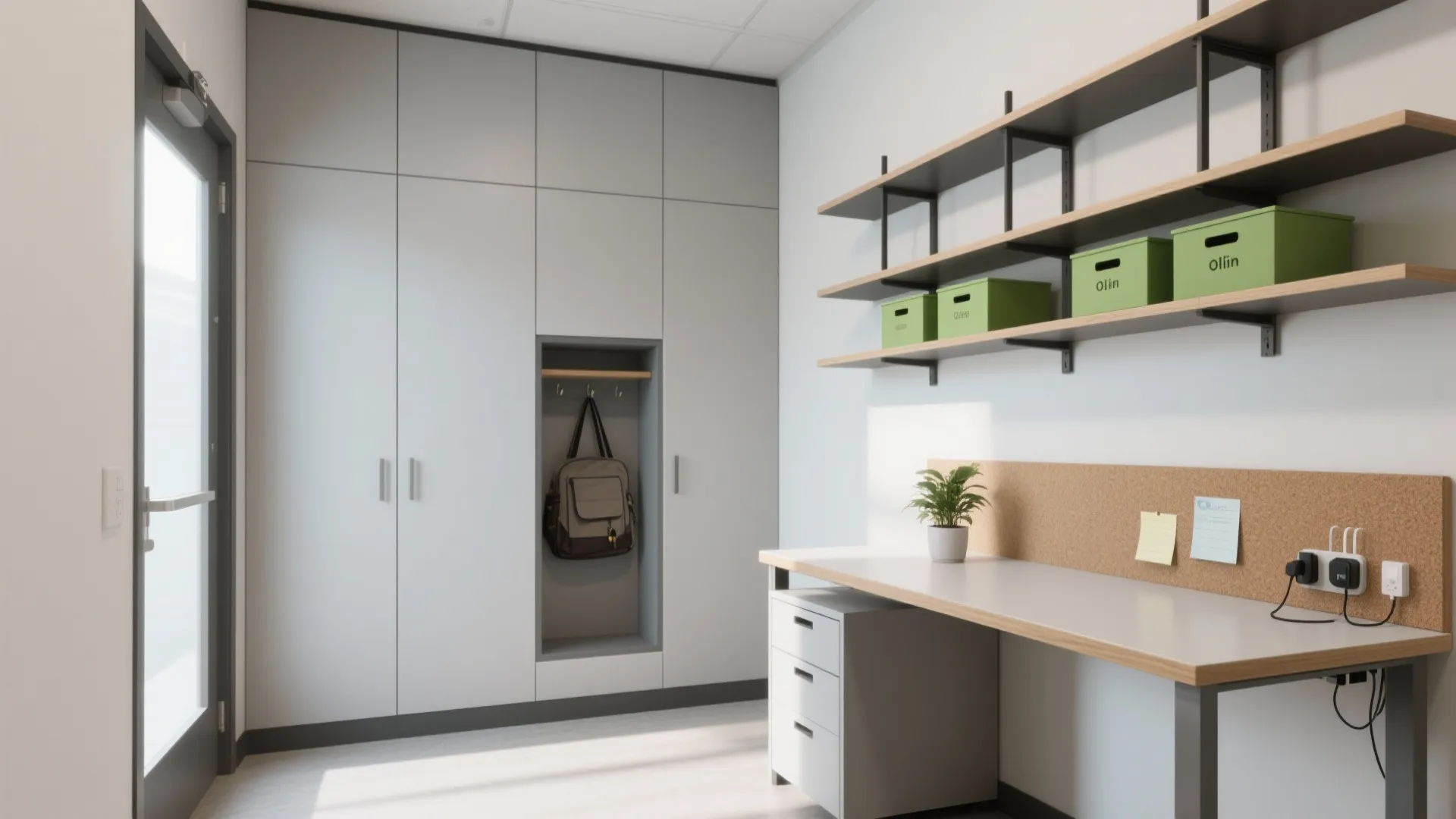 Minimalist storage that respects focus