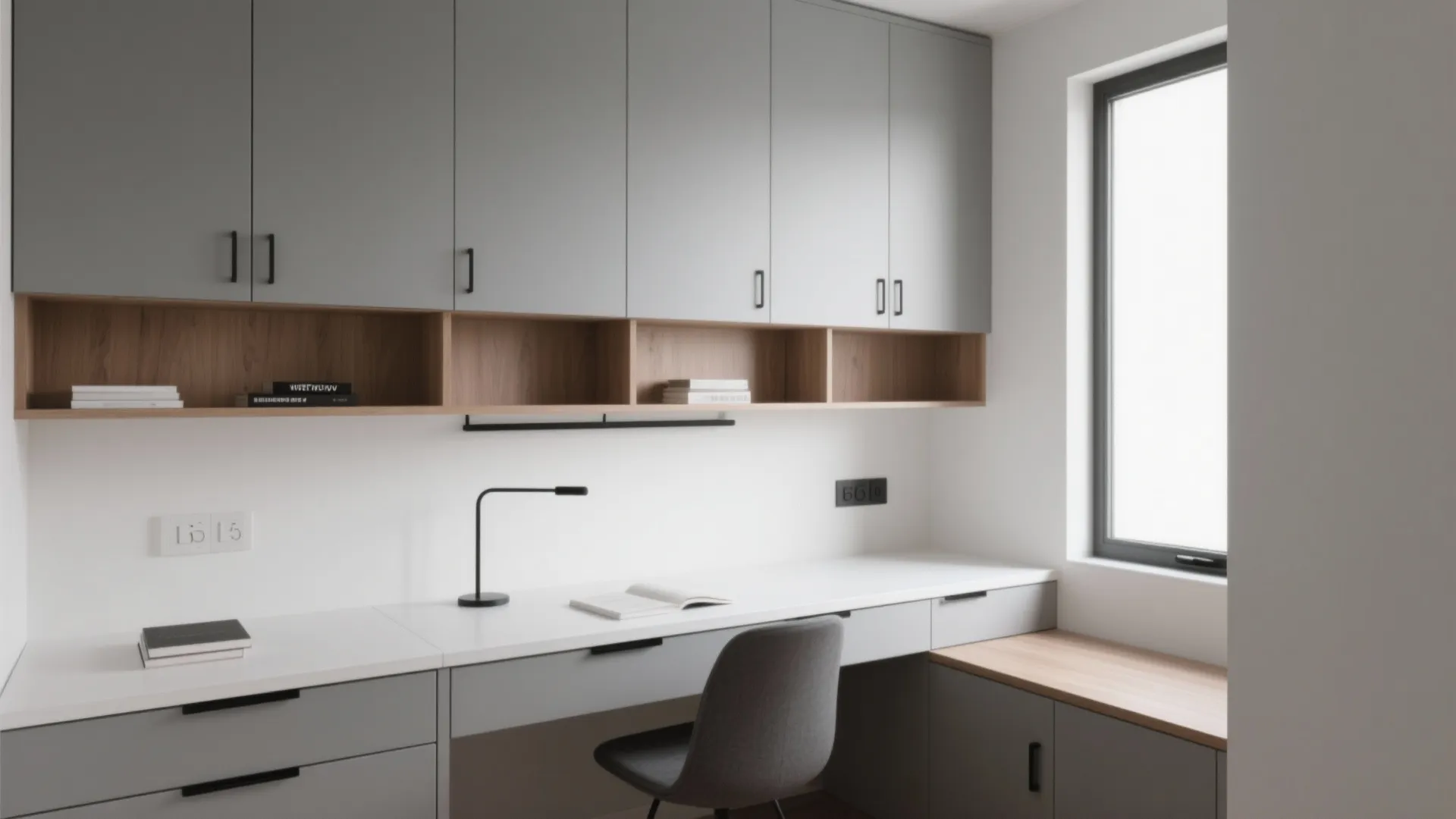 Minimalist storage for calm concentration