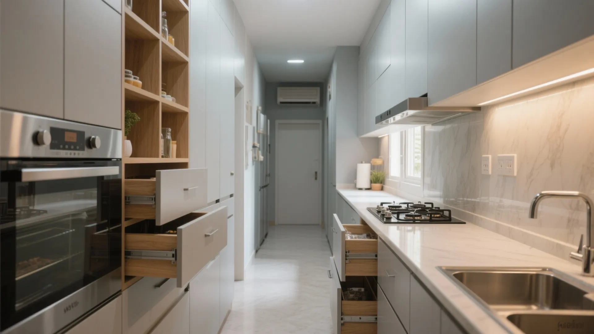 Minimalist kitchen storage for city apartments