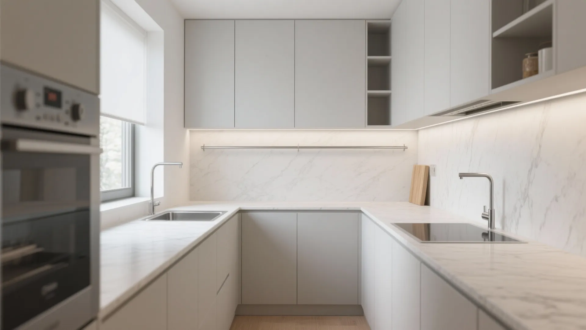 Minimalist kitchen storage