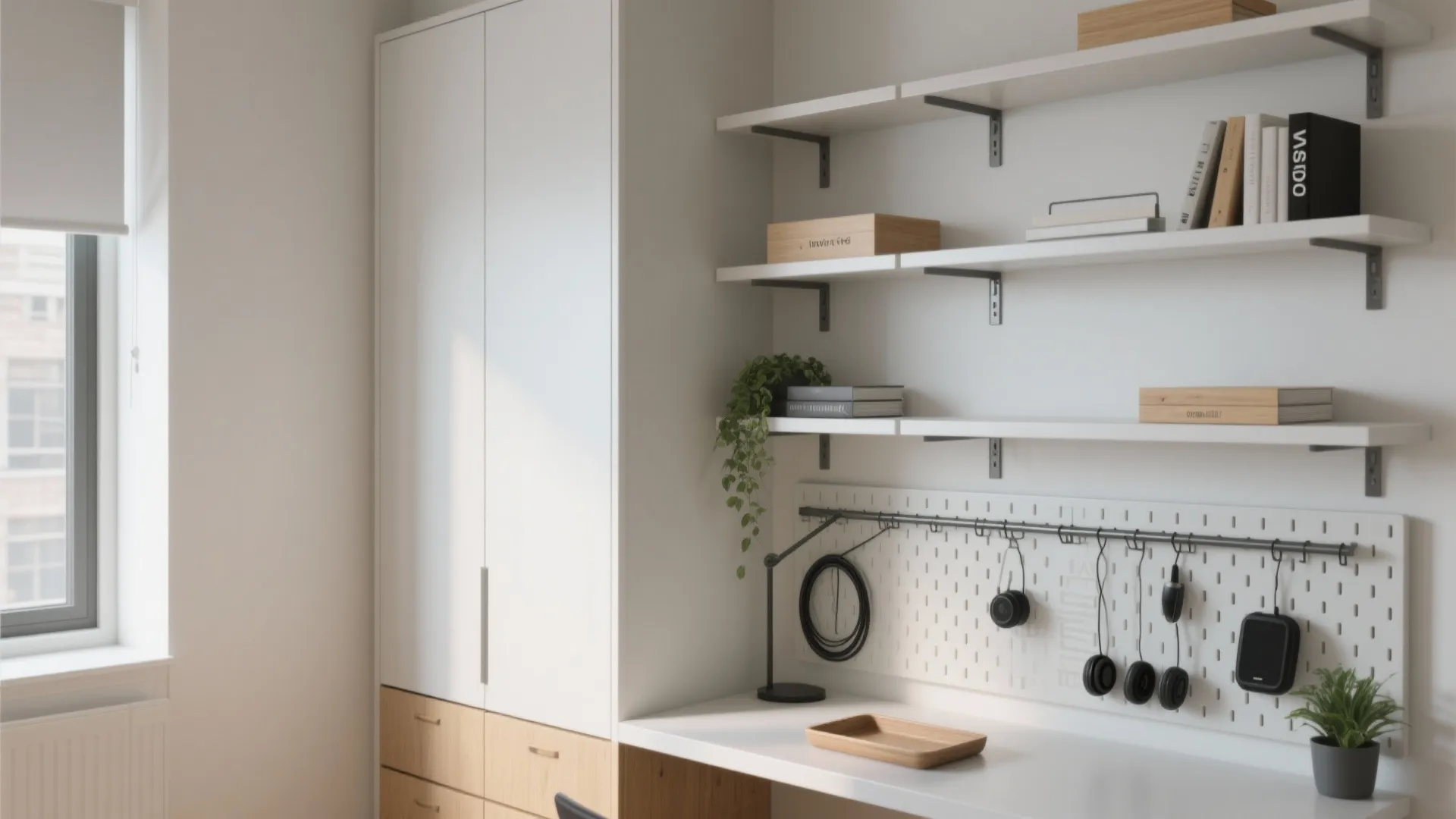 Minimalist study storage