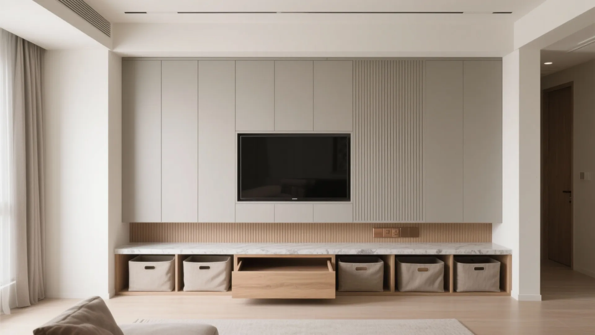 Minimalist storage that works twice as hard