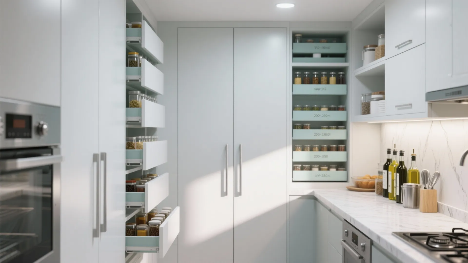 Minimalist kitchen storage that actually works