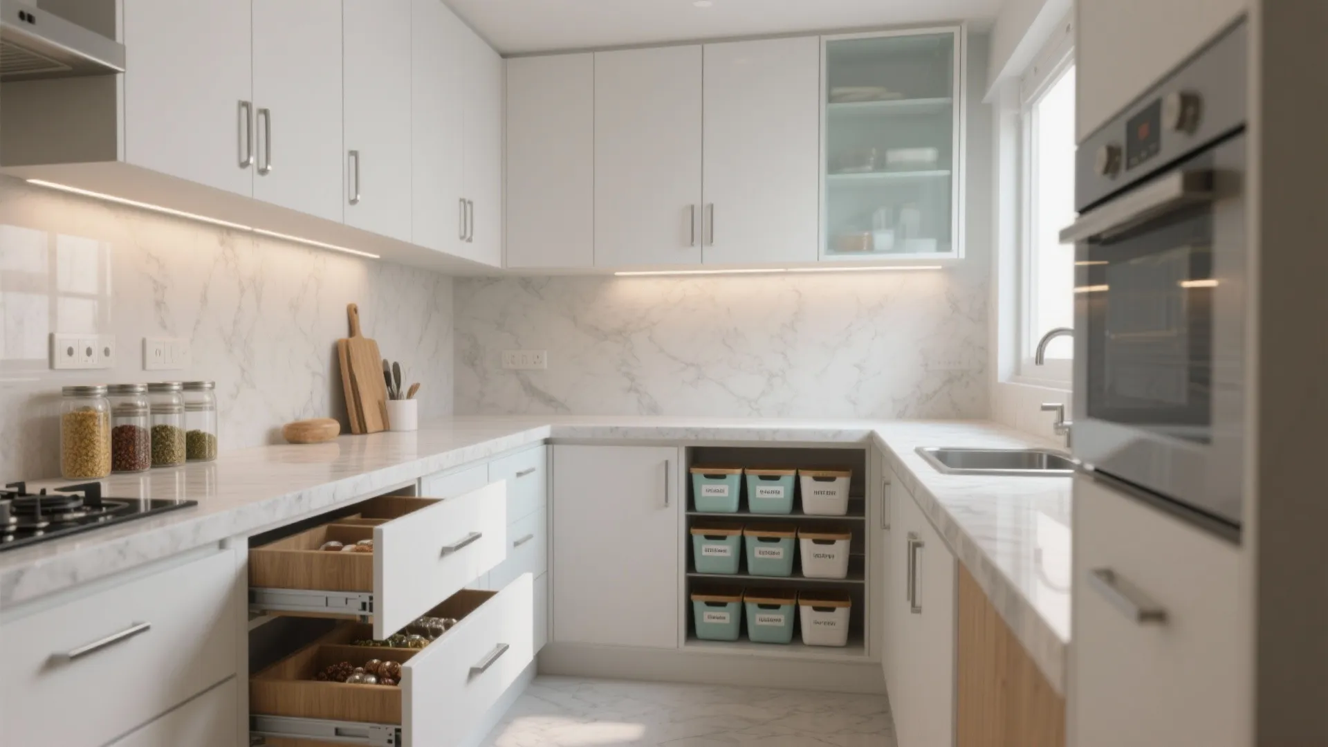 Minimalist Kitchen Storage That Actually Fits a 2 BHK