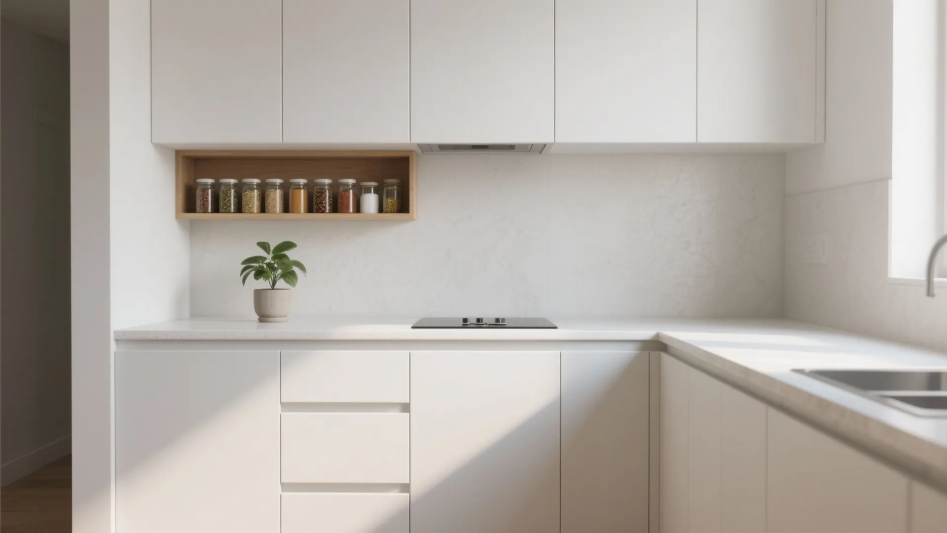 Minimalist Kitchen Storage that Breathes