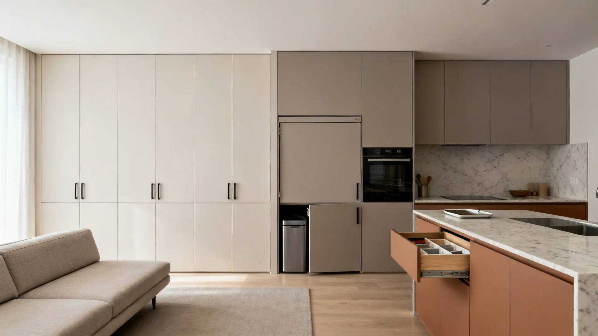 Idea 1: Minimalist Storage That Disappears