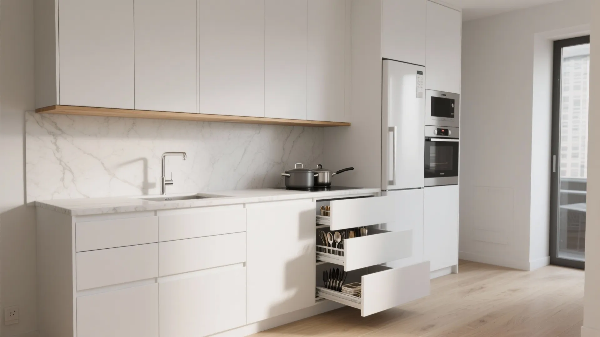 Minimalist Kitchen Storage for Urban Flats