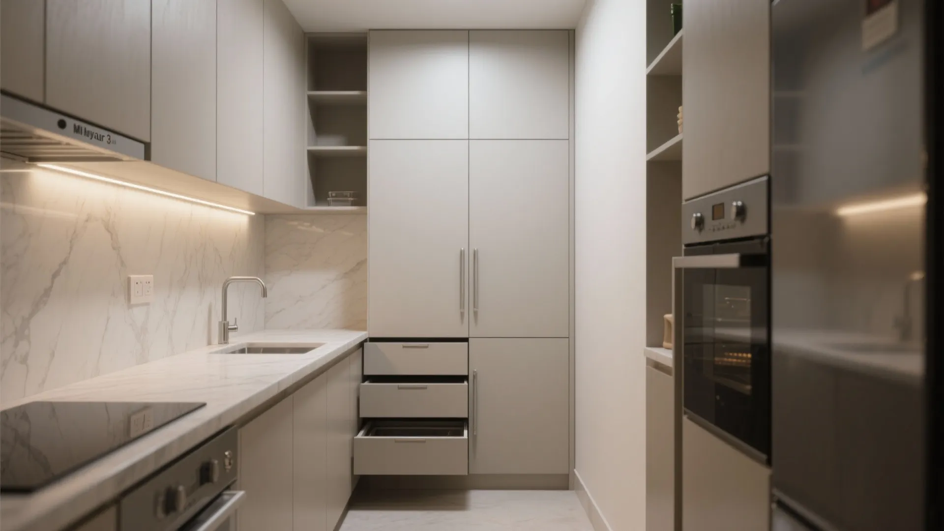 Minimalist Kitchen Storage for 3 BHKs