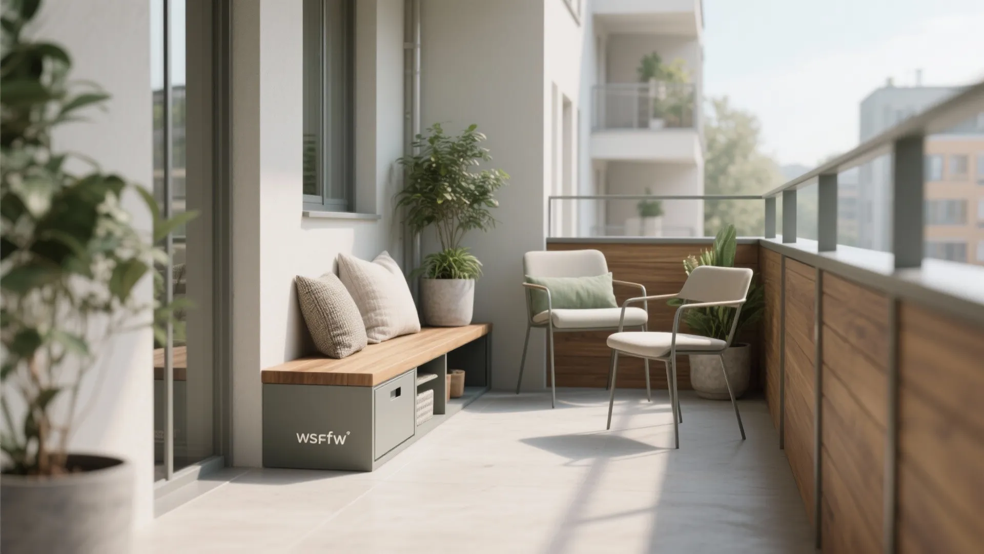 1) Minimalist furniture with multipurpose storage