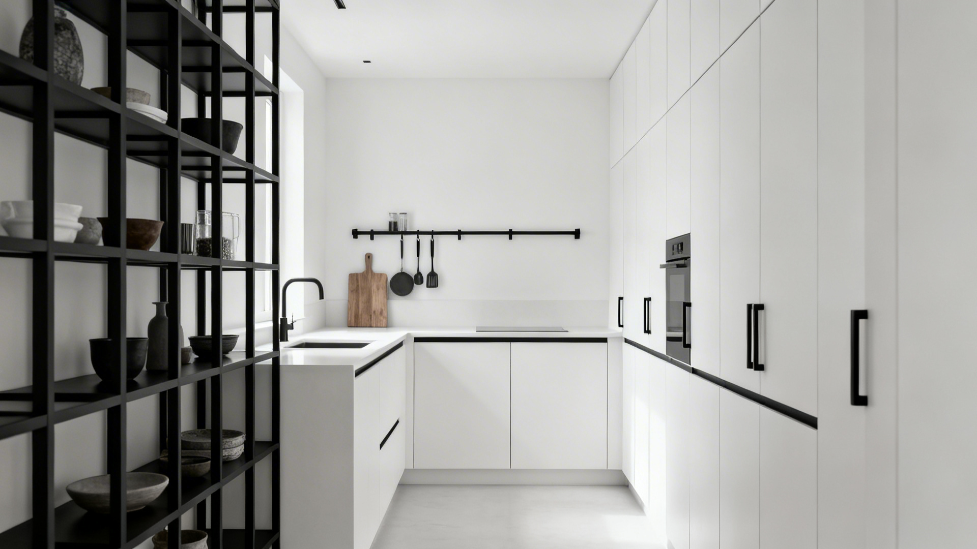 Black and White Kitchen Decor: Fix Small, Dark Kitchens