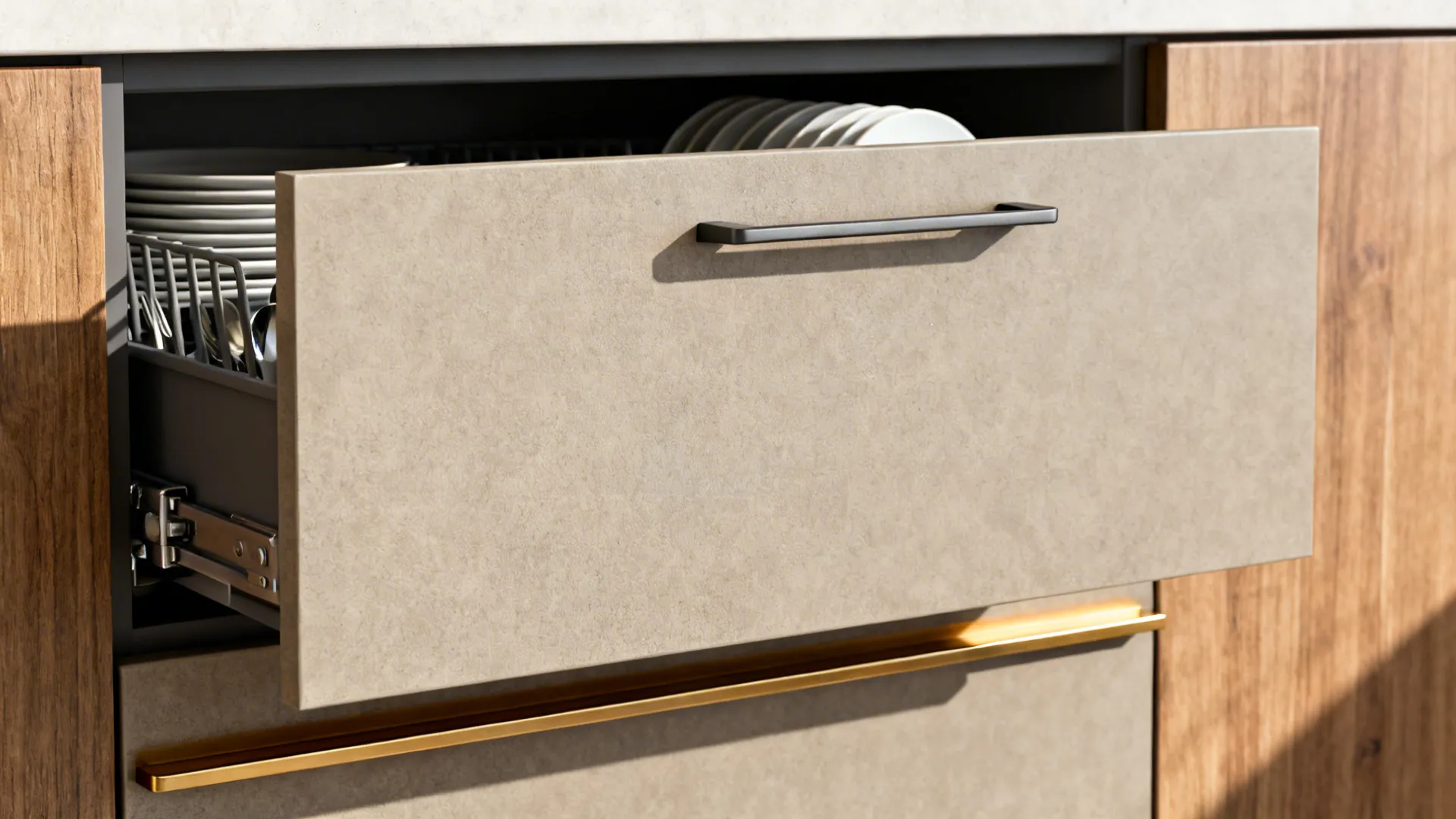 Minimal kitchen storage done right