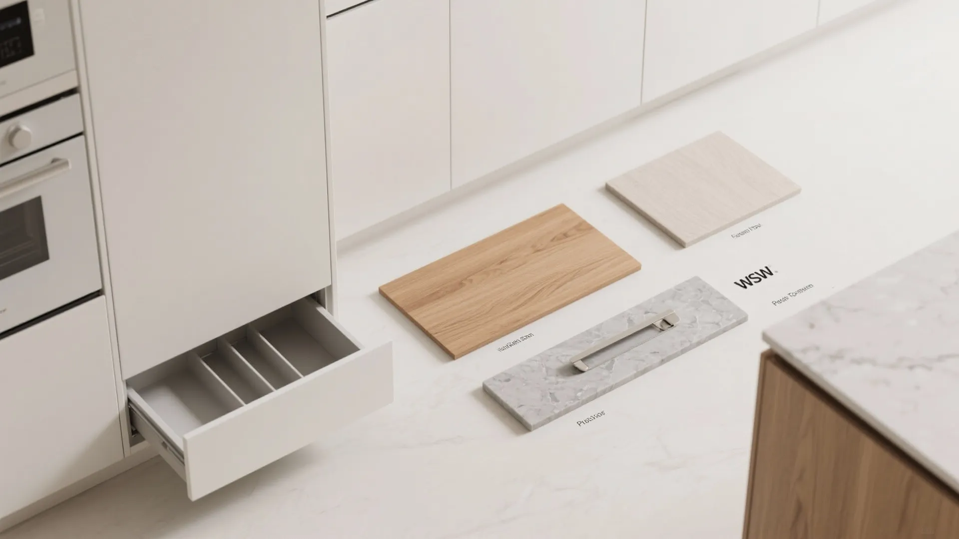 Minimalist Storage for an Uncluttered Open Kitchen