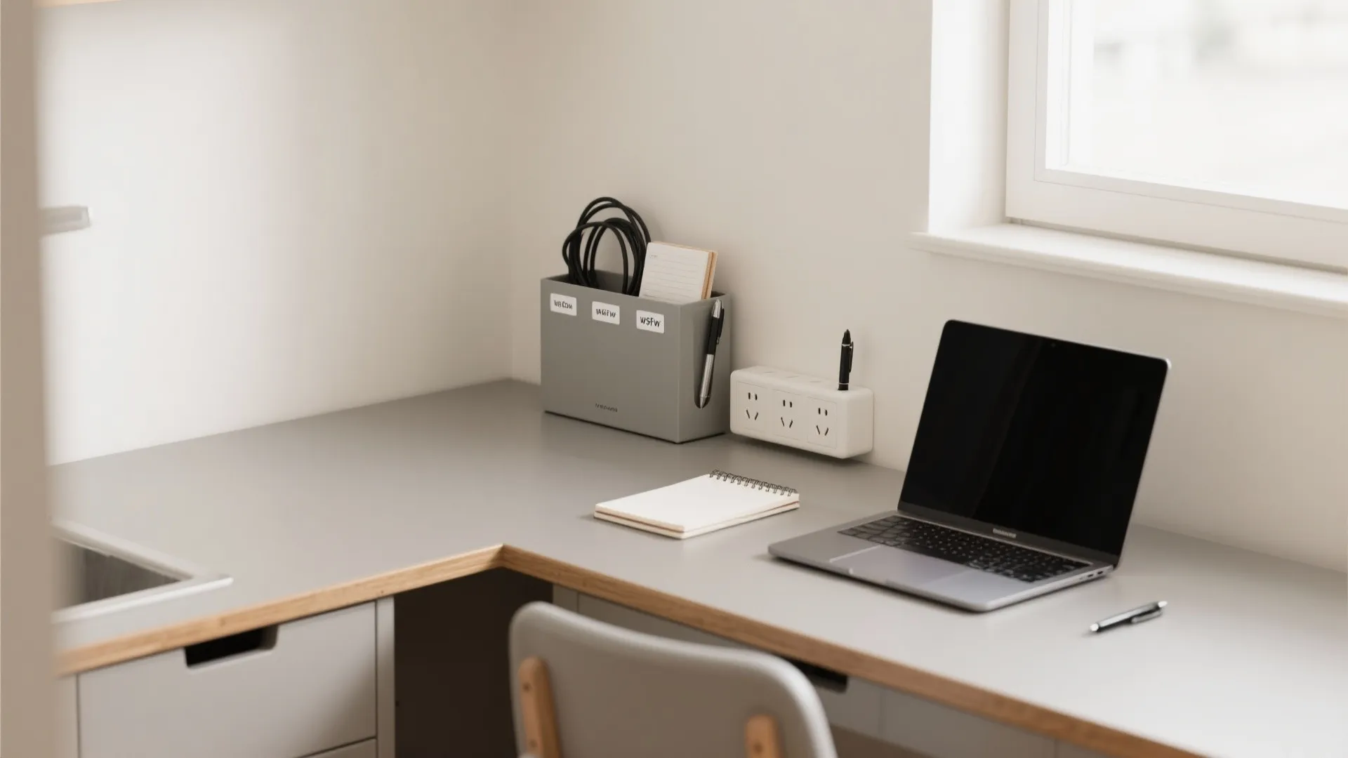 Minimalist storage for clearer focus