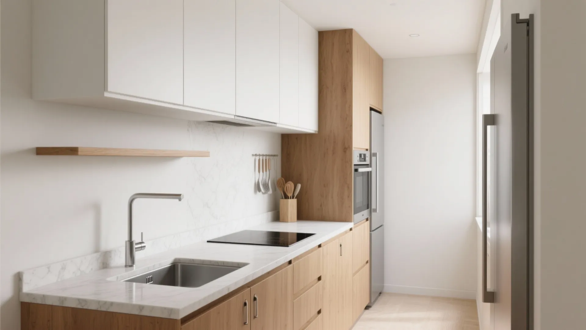 Minimalist Kitchen Storage for Small Apartments