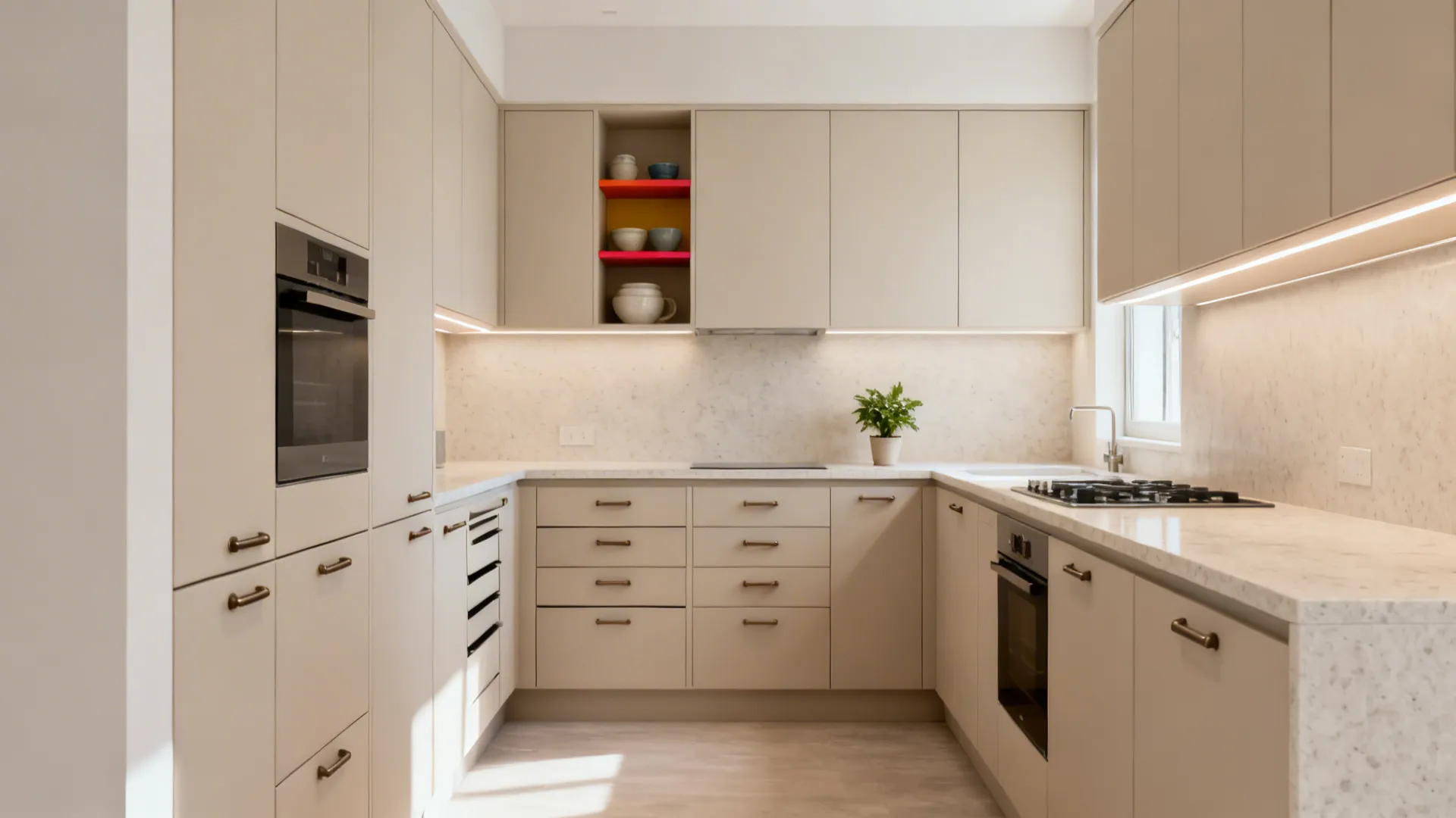 1) Minimalist Storage That Hides Clutter, Not Personality