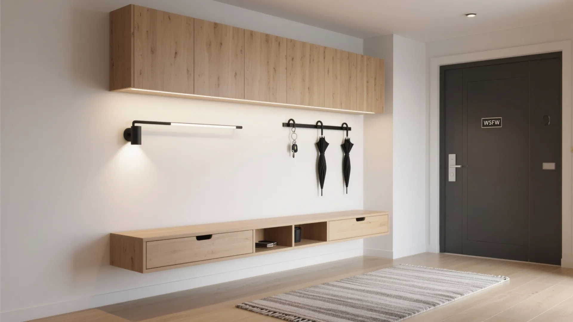 Minimalist Hall Storage That Truly Welcomes