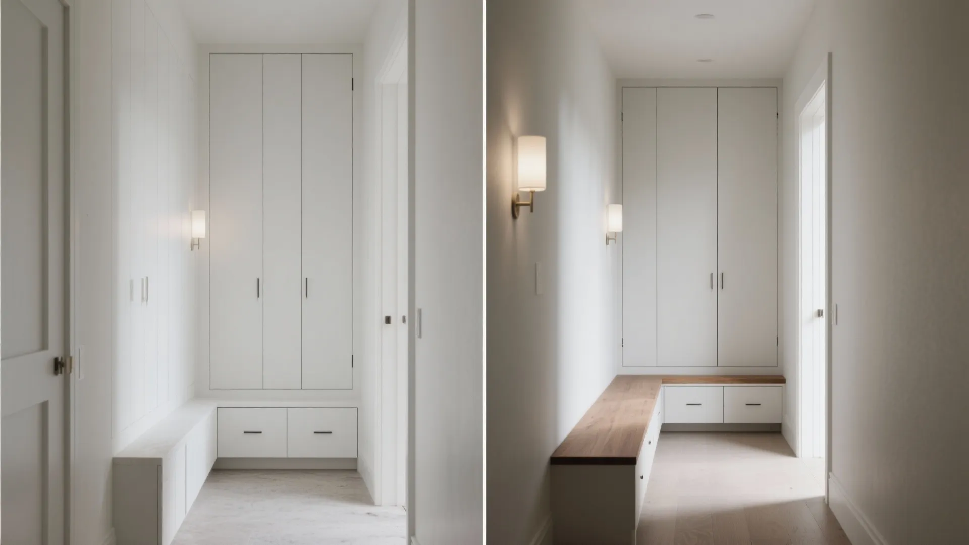 Minimalist Hallway Storage That Disappears