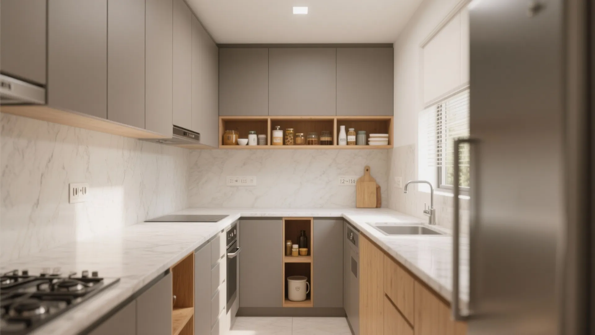 Minimal kitchen storage for a calm workflow