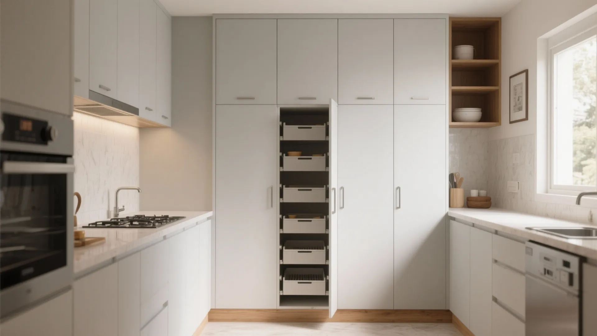 Minimalist Kitchen Storage for Small Flats