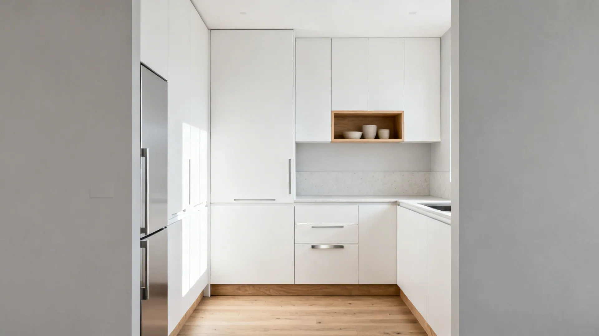 1) “Clear Counters, Clear Cooking” — Minimalist Kitchen Storage