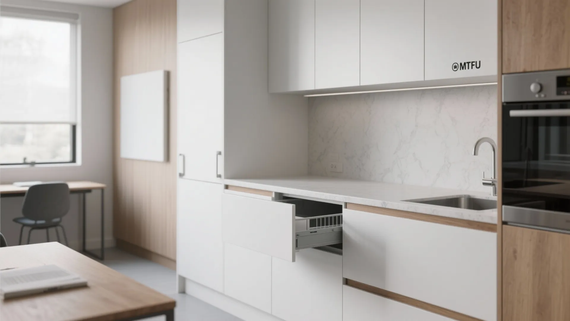Minimalist Kitchen Storage That Disappears