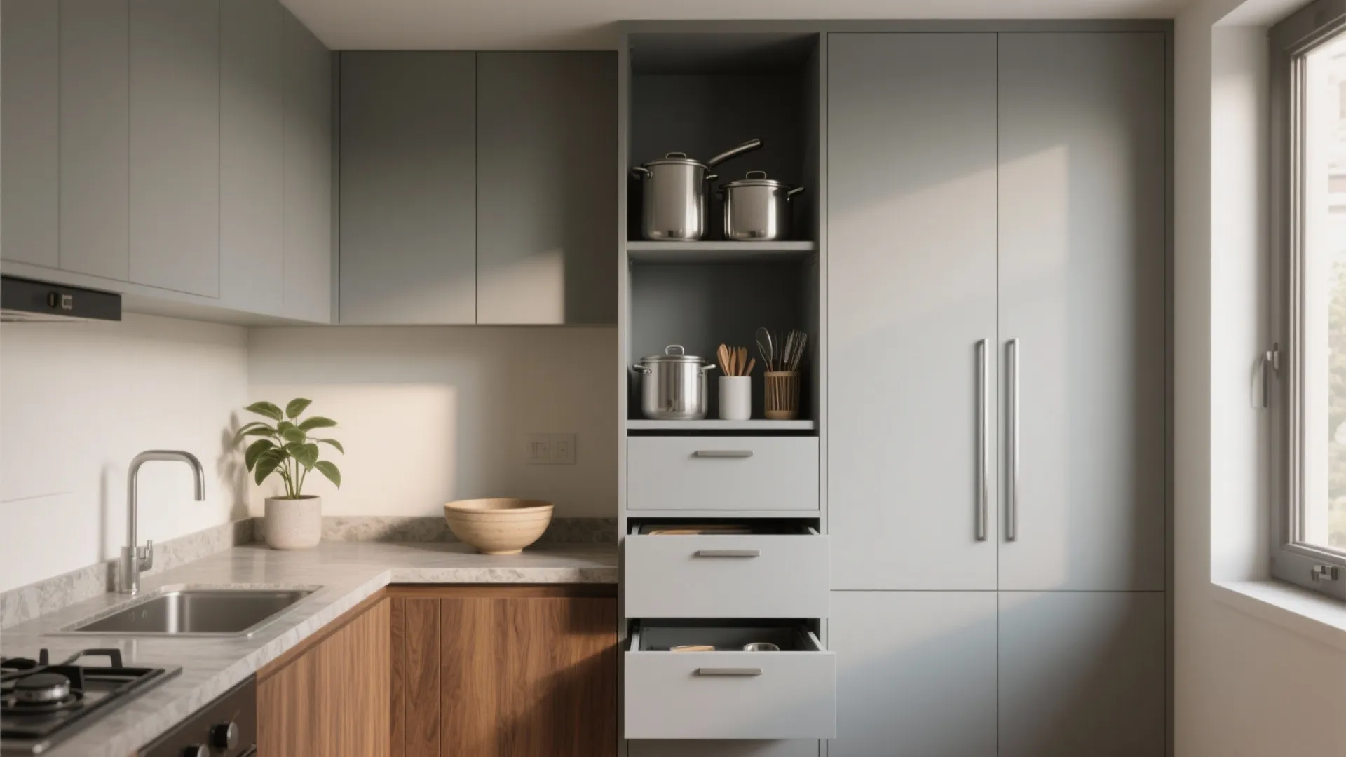 Minimalist Kitchen Storage