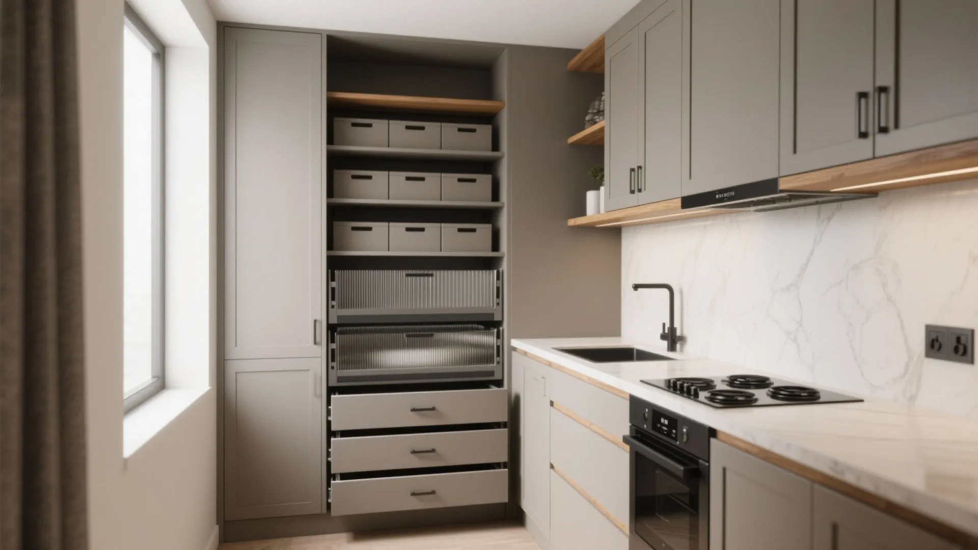 Minimalist Storage Rhythm for Compact Kitchens