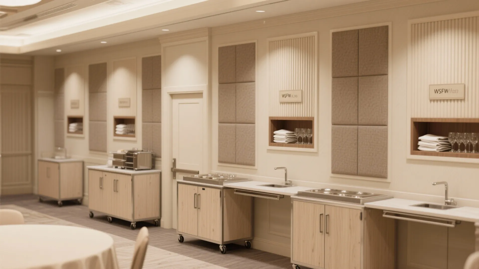 Minimalist storage and service stations