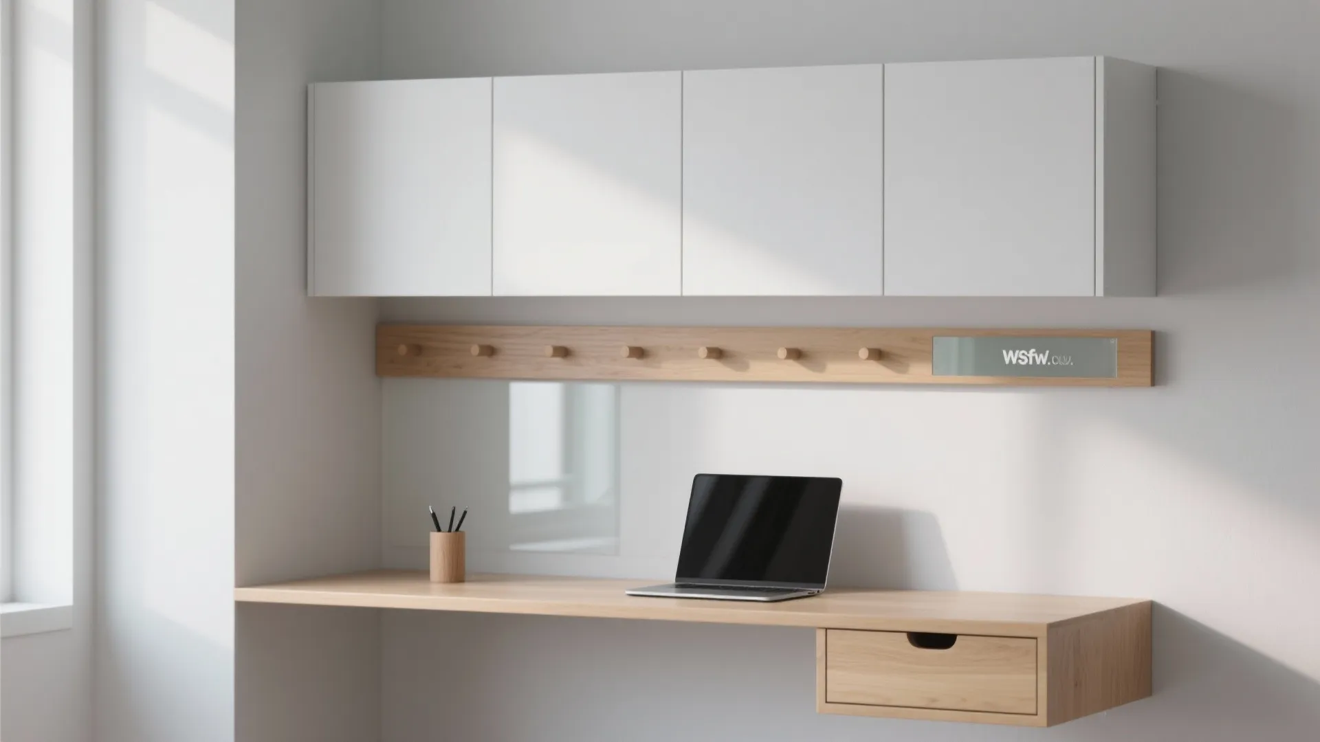 Minimalist storage with visual breathing room