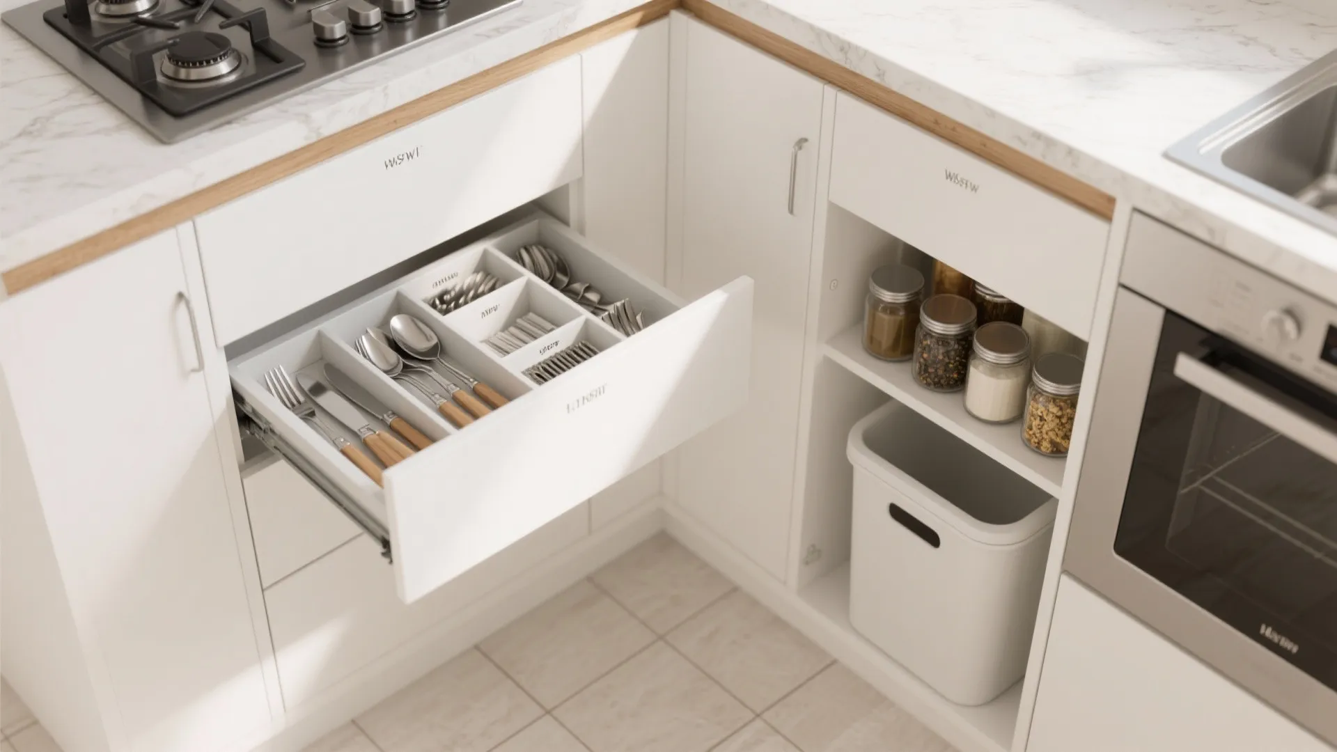 Minimalist Kitchen Storage for 1 BHK Homes