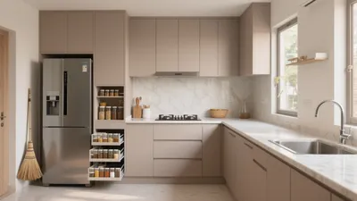 Modern Neutral Kitchen with Smart Storage Solutions