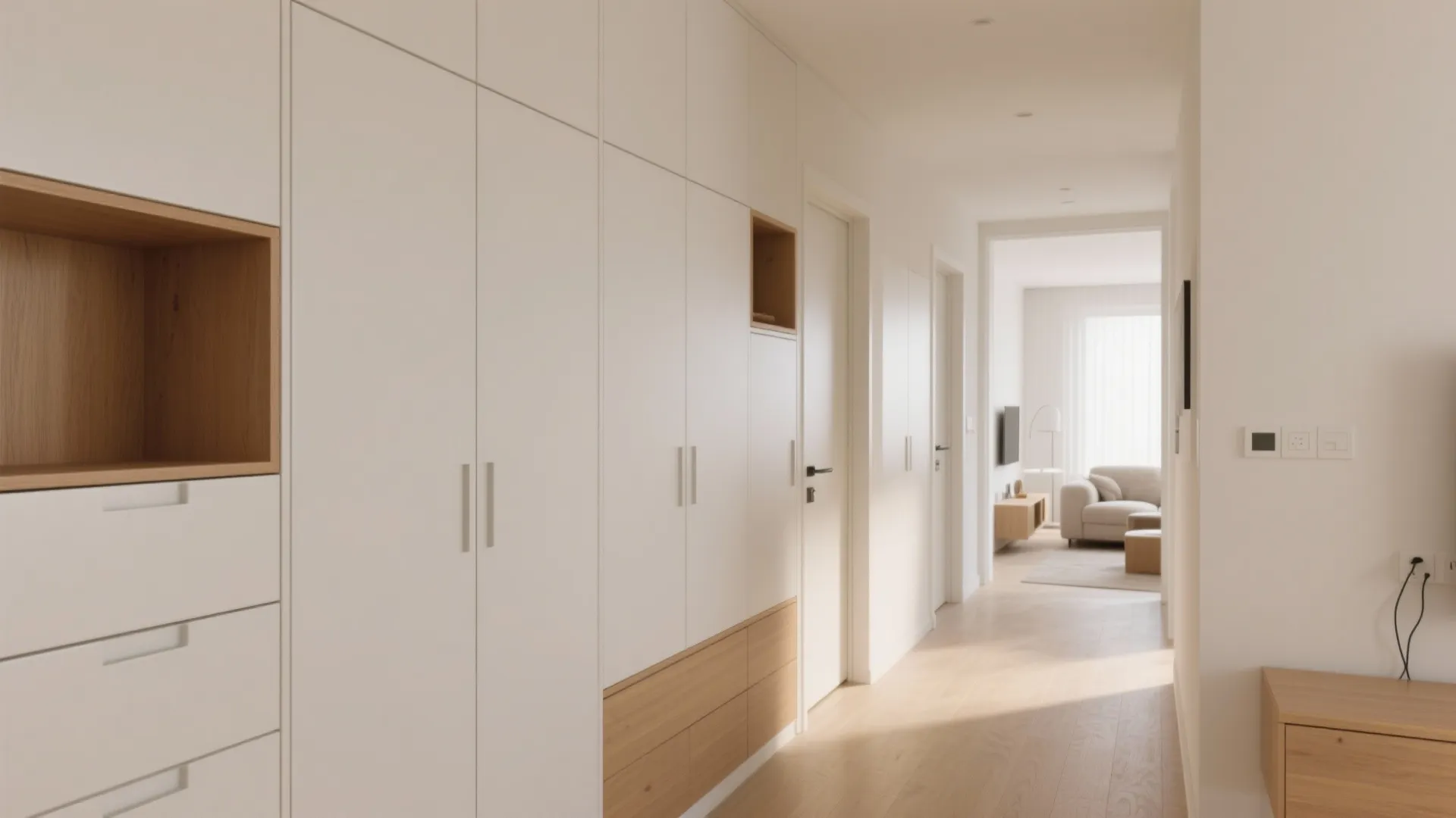 Minimalist Storage Walls