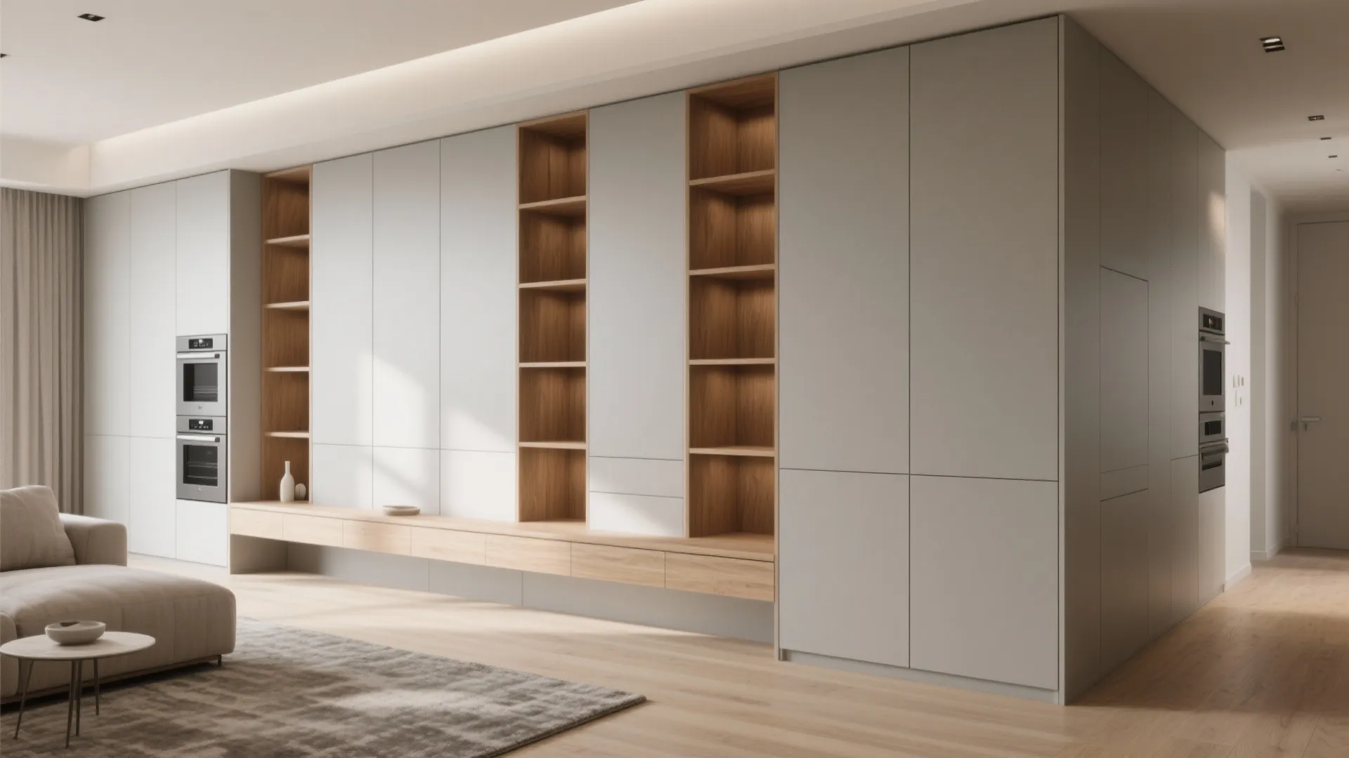 Minimalist storage that hides daily chaos